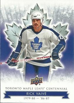 2017 Upper Deck Toronto Maple Leafs Centennial #1 Rick Vaive Front