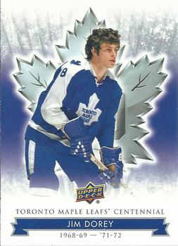 2017 Upper Deck Toronto Maple Leafs Centennial #56 Jim Dorey Front