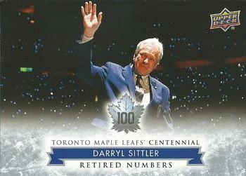 2017 Upper Deck Toronto Maple Leafs Centennial #133 Darryl Sittler Front