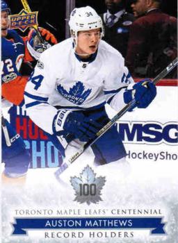 2017 Upper Deck Toronto Maple Leafs Centennial #149 Auston Matthews Front