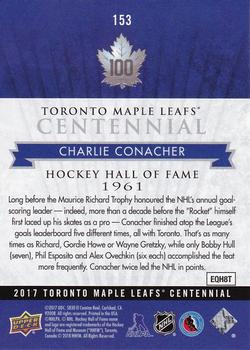 2017 Upper Deck Toronto Maple Leafs Centennial #153 Charlie Conacher Back