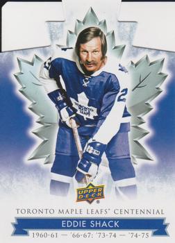 2017 Upper Deck Toronto Maple Leafs Centennial - Blue Die Cut #3 Eddie Shack Front