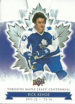 2017 Upper Deck Toronto Maple Leafs Centennial - Blue Die Cut #5 Rick Kehoe Front