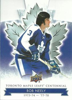 2017 Upper Deck Toronto Maple Leafs Centennial - Blue Die Cut #12 Bob Neely Front
