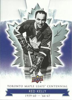 2017 Upper Deck Toronto Maple Leafs Centennial - Blue Die Cut #19 Red Kelly Front