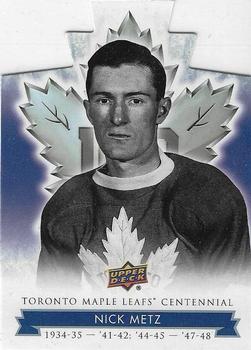2017 Upper Deck Toronto Maple Leafs Centennial - Blue Die Cut #24 Nick Metz Front