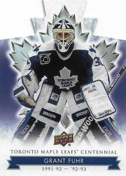 2017 Upper Deck Toronto Maple Leafs Centennial - Blue Die Cut #26 Grant Fuhr Front
