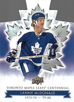 2017 Upper Deck Toronto Maple Leafs Centennial - Blue Die Cut #34 Lanny McDonald Front