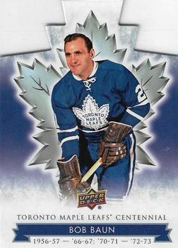 2017 Upper Deck Toronto Maple Leafs Centennial - Blue Die Cut #37 Bob Baun Front
