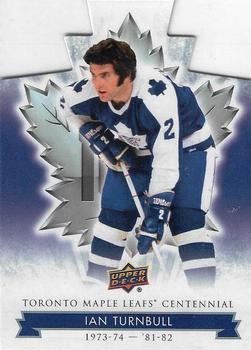 2017 Upper Deck Toronto Maple Leafs Centennial - Blue Die Cut #44 Ian Turnbull Front