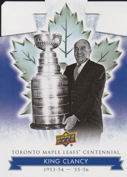 2017 Upper Deck Toronto Maple Leafs Centennial - Blue Die Cut #45 King Clancy Front