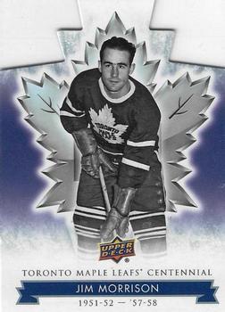 2017 Upper Deck Toronto Maple Leafs Centennial - Blue Die Cut #51 Jim Morrison Front