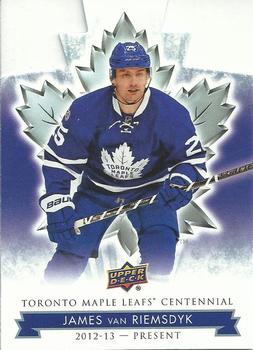 2017 Upper Deck Toronto Maple Leafs Centennial - Blue Die Cut #59 James van Riemsdyk Front