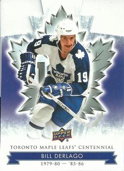 2017 Upper Deck Toronto Maple Leafs Centennial - Blue Die Cut #65 Bill Derlago Front