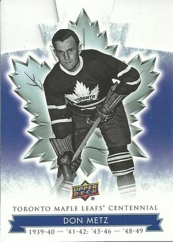 2017 Upper Deck Toronto Maple Leafs Centennial - Blue Die Cut #88 Don Metz Front