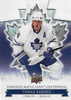 2017 Upper Deck Toronto Maple Leafs Centennial - Blue Die Cut #97 Tomas Kaberle Front