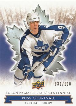 2017 Upper Deck Toronto Maple Leafs Centennial - Gold #69 Russ Courtnall Front