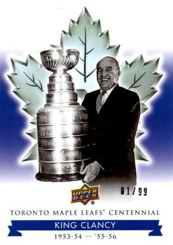 2017 Upper Deck Toronto Maple Leafs Centennial - Blue Exclusives #45 King Clancy Front