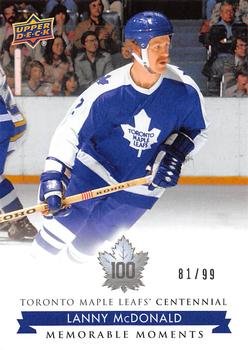 2017 Upper Deck Toronto Maple Leafs Centennial - Blue Exclusives #185 Lanny McDonald Front
