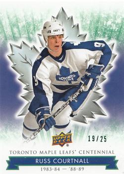 2017 Upper Deck Toronto Maple Leafs Centennial - Green #69 Russ Courtnall Front