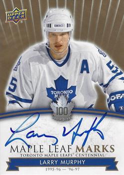 2017 Upper Deck Toronto Maple Leafs Centennial - Maple Leaf Marks #MLM-MU Larry Murphy Front