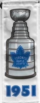 2017 Upper Deck Toronto Maple Leafs Centennial - Championship Banners #NNO 1950-51 Maple Leafs Front