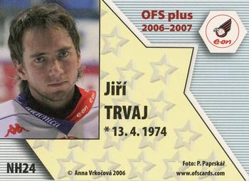 2006-07 Czech OFS - Stars #NH24 Jiri Trvaj Back
