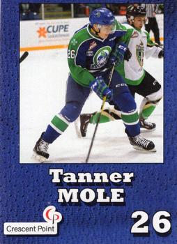 2016-17 Crescent Point Swift Current Broncos (WHL) #NNO Tanner Mole Front