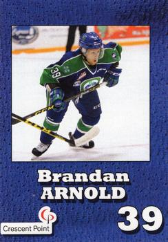 2016-17 Crescent Point Swift Current Broncos (WHL) #NNO Brandan Arnold Front