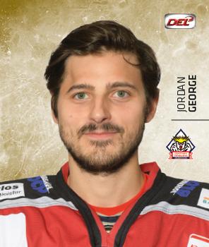 2017-18 Playercards Stickers (DEL) #73 Jordan George Front