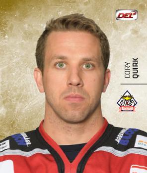 2017-18 Playercards Stickers (DEL) #77 Cory Quirk Front