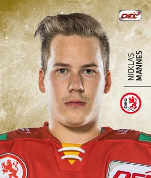 2017-18 Playercards Stickers (DEL) #86 Nicklas Mannes Front