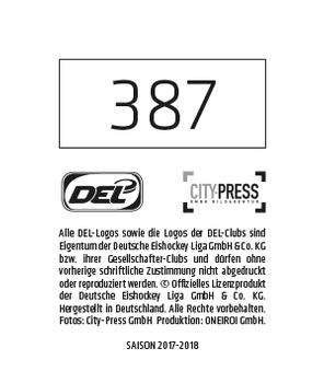 2017-18 Playercards Stickers (DEL) #387 Leon Draisaitl Back