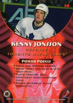 1994-95 Finest - Bowman's Best Refractors Rookies #18 Kenny Jonsson Back