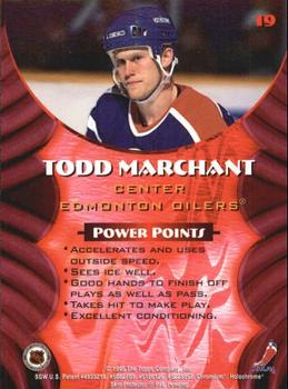 1994-95 Finest - Bowman's Best Refractors Rookies #19 Todd Marchant Back