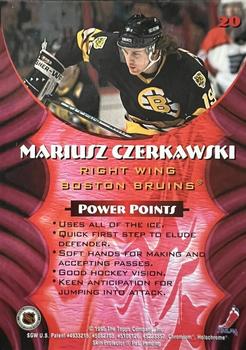 1994-95 Finest - Bowman's Best Refractors Rookies #20 Mariusz Czerkawski Back