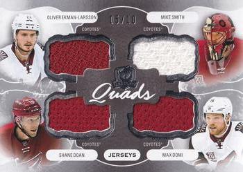 2016-17 Upper Deck The Cup - Cup Quads #C4-ARI Oliver Ekman-Larsson / Shane Doan / Mike Smith / Max Domi Front