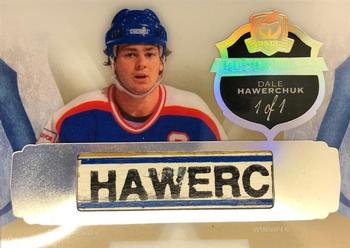 2016-17 Upper Deck The Cup - Property Of... Stick Nameplate #PO-HA Dale Hawerchuk Front