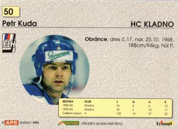 1994-95 APS Extraliga (Czech) #50 Petr Kuda Back