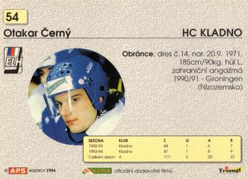1994-95 APS Extraliga (Czech) #54 Otakar Cerny Back