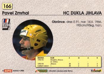 1994-95 APS Extraliga (Czech) #166 Pavel Zmrhal Back