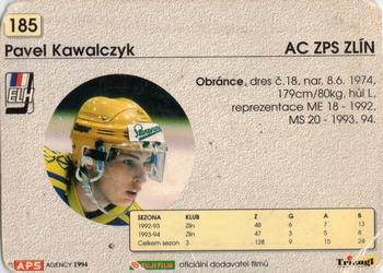 1994-95 APS Extraliga (Czech) #185 Pavel Kowalczyk Back