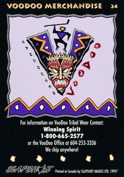 1994-95 Slapshot Vancouver VooDoo (RHI) #NNO VooDoo Merchandise Back