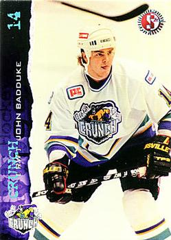 1996-97 SplitSecond Syracuse Crunch (AHL) #NNO John Badduke Front