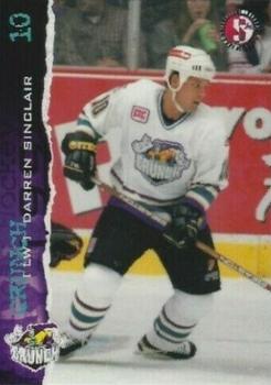 1996-97 SplitSecond Syracuse Crunch (AHL) #NNO Darren Sinclair Front