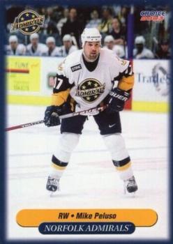 2002-03 Choice Norfolk Admirals (AHL) #18 Mike Peluso Front