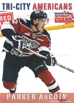 2015-16 Grandstand Tri-City Americans (WHL) #NNO Parker AuCoin Front