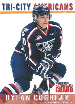 2015-16 Grandstand Tri-City Americans (WHL) #NNO Dylan Coghlan Front