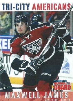 2015-16 Grandstand Tri-City Americans (WHL) #NNO Maxwell James Front