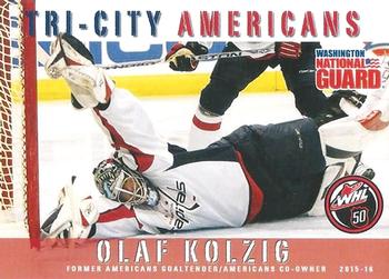 2015-16 Grandstand Tri-City Americans (WHL) #NNO Olaf Kolzig Front